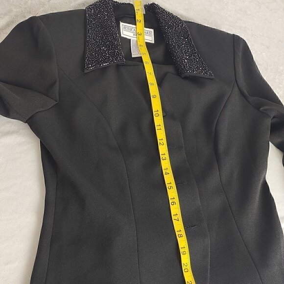 Jessica Howard Black 2 Pc Jacket and Pants, Petite Size 4 - Picture 8 of 16